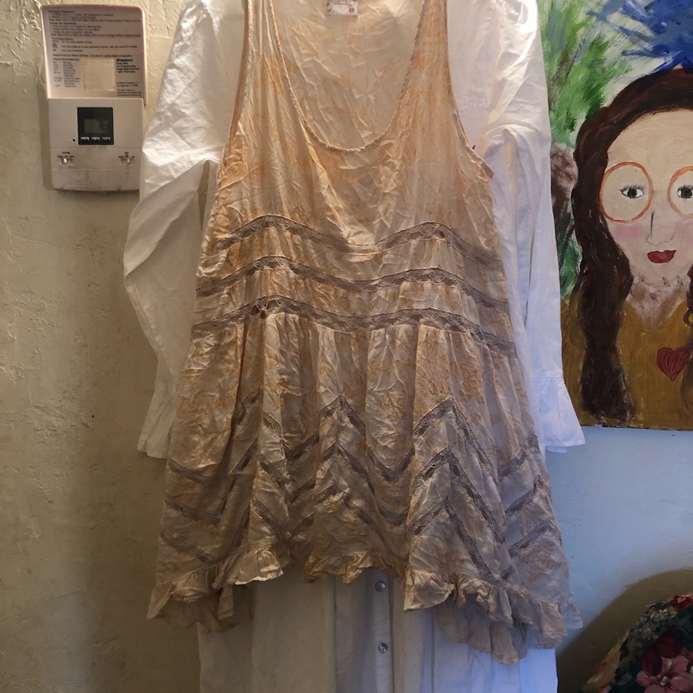 $88 FREE PEOPLE INTIMATELY TRAPEZE SLIP DRESS MEDIUM M - Picture 5 of 6